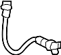 Image of MANGUERA FRENO TRASERO DCH   . A flexible hose. image for your 2022 INFINITI QX50   