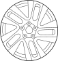 Image of Wheel Aluminum. Wheel Road AL. image for your 2019 INFINITI JX35   