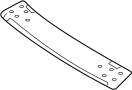 Image of CARRIL TECHO DELANTERO / RIEL TOLDO image for your 2016 INFINITI QX30   