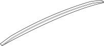 View Roof Luggage Carrier Side Rail (Right) Full-Sized Product Image