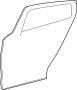 Image of Door Shell (Left, Rear). Door Shell. image for your 2009 INFINITI G37X   