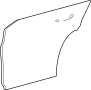 Image of Door Outer Panel (Right, Rear). Door Outer Panel. image for your 2009 INFINITI G37X   
