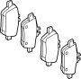 Image of Pad Kit Disc Brake. (Rear) image for your 2014 INFINITI M37  PREMIUM TECHNOLOGY 