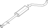 68069833AA Exhaust Pipe