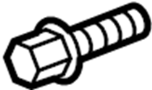 View Bolt. Pulley. CRANKSHAFT. Damper. Engine.  Full-Sized Product Image