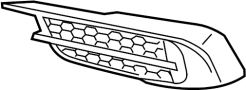 71108TBAA00 Bumper Cover Spacer Panel (Left, Front)