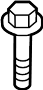 90162T0AA00 Bolt. Mount. Bracket. (Front, Rear, Lower)