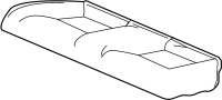 Seat. Cushion. Pad. Foam. (Rear). Foam for Seat Cushion.