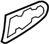 Exterior Door Handle Gasket (Left, Rear)