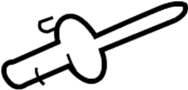 Fuel Filler Door Rivet
