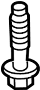 90123TBAA00 Suspension Shock Absorber Mounting Bolt (Upper)
