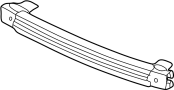 71130S84A00ZZ Bumper Impact Bar (Front)