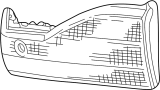 34156S84A00 Tail Light Housing (Left, Rear)