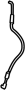 72643SHJA01 Cable Assembly A, Overhead. Crank handle Cable.