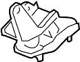 50860SDAA12 Manual Transmission Mount (Left, Rear)