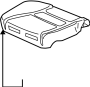 81137SDBL71 Seat Cushion Pad (Right, Front)