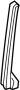 72271SDAA01 Window Channel (Left, Front, Lower)