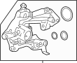 194105K0A00 Water. Engine. Coolant Inlet Flange. manifold. Pump Housing. Passage.