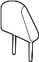 81140T2FA42ZA Headrest