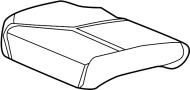81537T2FA51 Seat Cushion Foam (Left, Front)