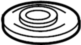 51688S6M014 Spring. Plate. Mount. (Front, Upper)