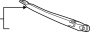 Back Glass Wiper Arm (Rear)
