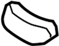 82191SNAA01ZK Seat Belt Guide (Rear)