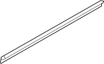 Door Window Belt Weatherstrip (Left, Front, Lower)