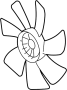 Blade. Fan. Cooling. Air Conditioning (A/C) Condenser. Engine. A/C Condenser Fan Blade.