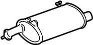 18305TA6A03 Exhaust Muffler (Left)