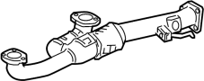 18210TE1A11 Pipe. Exhaust. (Front)