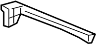 Bumper Cover Support Rail (Left, Rear, Upper)