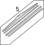 Back Glass Wiper Blade Refill