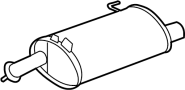 18305TY4A01 Exhaust Muffler (Left)