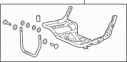 82536T7WA01 Seat Frame (Left, Rear)