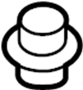 90302T7A000 Floor Pan Splash Shield Nut (Front)