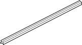 Door Window Belt Weatherstrip (Left, Front, Lower)