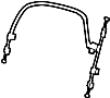 81764SZAA01 Folding Seat Release Cable