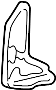60921S10A00ZZ Tie Down Hook Bracket (Left, Front)