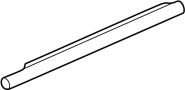 72950S10003 Door Window Belt Weatherstrip (Left, Rear)