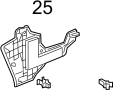 91550S50G01ZE Clip. Panel. Trim. (Upper, Lower)
