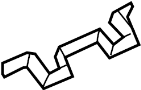 83297T0AA00 Curtain Air Bag Bracket (Left, Rear)