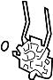 82546T0AA01 Headrest Guide (Left, Rear)