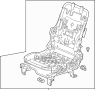 81526T0GA01 Seat Frame (Left, Front)