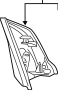 Door Mirror Trim Ring (Right, Upper, Lower)