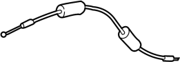 72633T0AA01 Door Latch Cable (Rear)