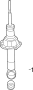 52622S7A014 Bushing. Strut. Shock. Mount. (Right, Rear, Lower)