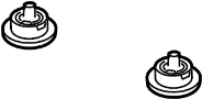 Insulator. Mount. Differential. Rubber. (RR). (Rear, Lower). A component that.
