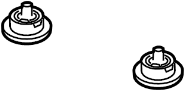 Insulator. Differential. Mount. Rubber. (RR). (Rear, Lower). 4WD. A component that.