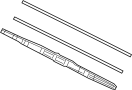 76730T0A003 Back Glass Wiper Blade (Rear)